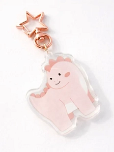 Брелок «Розовый динозаврик», 5 см