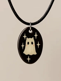 Подвеска ручной работы Боттери керамика «Привидение»‎, керамика