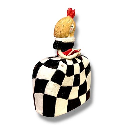 Подсвечник «Шахматная инфанта», керамика, фото 4.