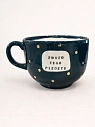 Кружка ручной работы Тата вытворяет/NF ceramics «Люблю тебя, p***ets», синяя, керамика, 600 мл, превью фото 7