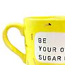 Кружка ручной работы NF ceramics «Be your own sugar daddy», жёлтая, керамика, 500 мл, превью фото 2