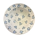 Глубокая тарелка ручной работы Slowday Ceramics в синий цветочек, полуфарфор, 19 см, превью фото 1