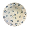 Глубокая тарелка ручной работы Slowday Ceramics в синий цветочек, полуфарфор, 19 см, превью фото 1
