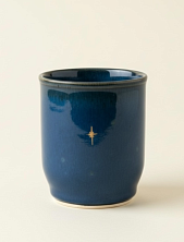 Стакан ручной работы Мастерская Виктории Нор «Звездочка», темно-синий, керамика, 200 мл