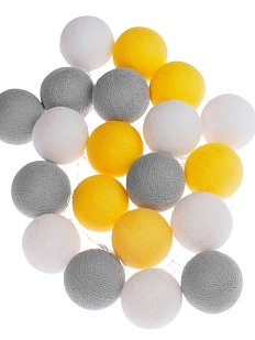 Гирлянда из нитяных шариков «Банан на асфальте»