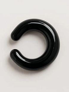 Кафф глянцевый Лампджой, стекло, чёрный