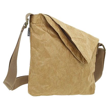 Сумка Ranzel Bags «Nichosi Kraft», крафт, тайвек, бежевая, фото 2.