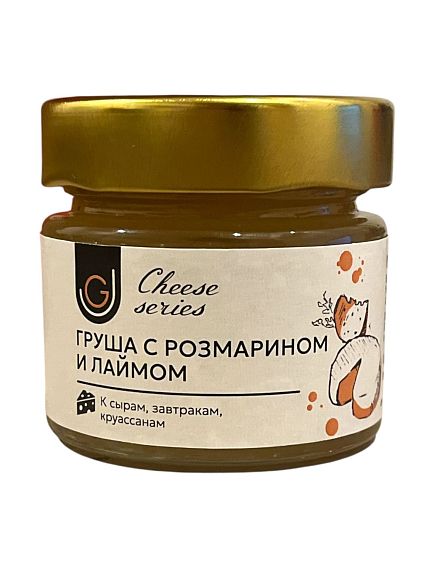 Грушевый конфитюр с розмарином и лаймом, 100 гр, фото 1.