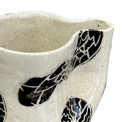 Кружка ручной работы «Змейка», керамика, 300 мл, фото 3.