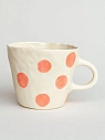 Чашка для чая ручной работы Круги розовая, керамика, 250 мл, превью фото 2