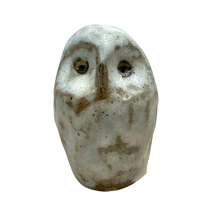 Статуэтка ручной работы Кимбриа «Сова», серая, керамика, фото 3.