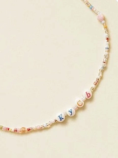 Чокер ручной работы Радость Рядом с надписью «Кусь», бисер