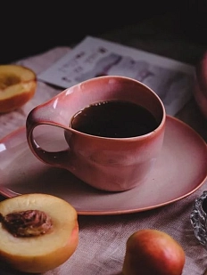 Кружка ручной работы Цветок Фригг VELES «Рассвет над Имладрис», фарфор, 250 мл