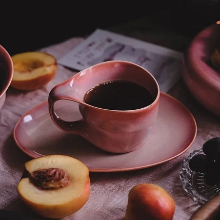 Кружка ручной работы Цветок Фригг Велес«Рассвет над Имладрис», фарфор, 250 мл, фото 2.