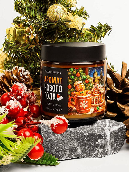 Свеча «Аромат Нового года» с печенькой, фото 5.