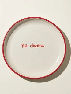 Тарелка ручной работы Йеллоускуп «No drama», керамика, 15 см