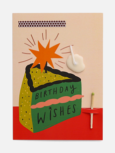 Открытка-свечка «Birthday wishes», Вьюнчик, А6