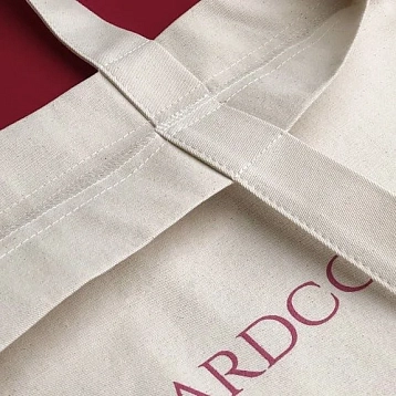 Сумка шоппер «J'adore Hardcore», белый с красным текстом, фото 4.