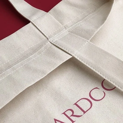 Сумка шоппер «J'adore Hardcore», белый с красным текстом, фото 4.