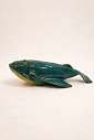 Статуэтка интерьерная ручной работы Керам_По «Кит», бирюзовая, 20 см, превью фото 4