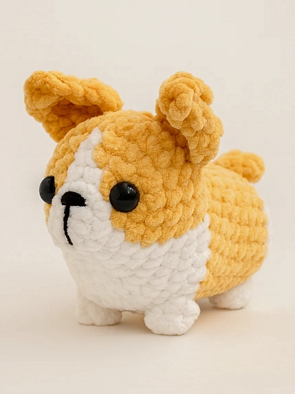 Плюшевая игрушка ручной работы ЦИЛИНСКАЯ «Корги», фото 1.