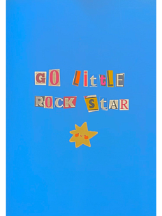 Блокнот «Little rockstar», А6, синий