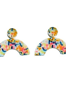 Серьги арки, полимерная глина