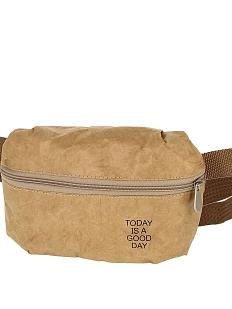 Поясная сумка Ranzel Bags «Dirox Кraft», крафт, тайвек, бежевая