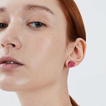 Серьги «CEO», оргстекло, переработанный пластик, фото 4.