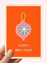 Открытка DARI DARI ретро на Новый год «Happy New Year», А6, превью фото 1