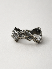 Кольцо из нейзильбера «Излом»