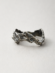 Кольцо из нейзильбера «Излом»