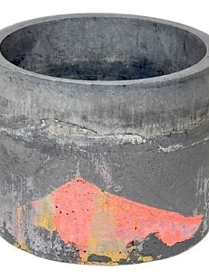 Кашпо Детали решают «Большая деталь», бетонное, графитовый