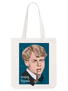 Сумка шоппер «Есенин», белый