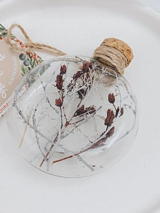 Ёлочный шар-панно Зачарованные шары «Снежный», 8 см