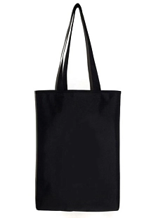 Сумка шоппер Интроверт однотонный, чёрный