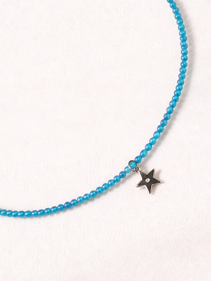 Чокер из голубого циркона с подвеской «Звёздочка» Migette, фото 1.