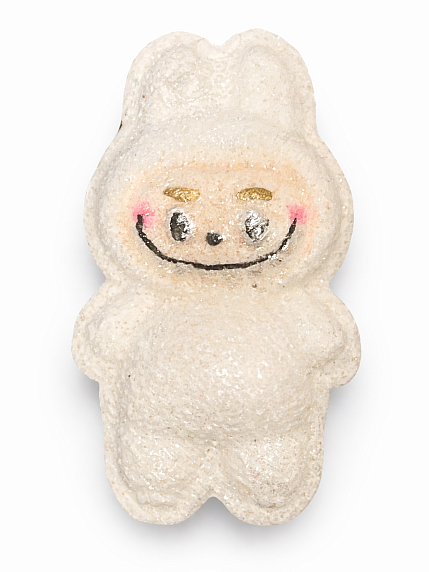 Бомбочка для ванны «Лабубу», белая, фото 1.