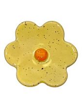 Подставка для украшений ручной работы «Жёлтый цветочек», керамика