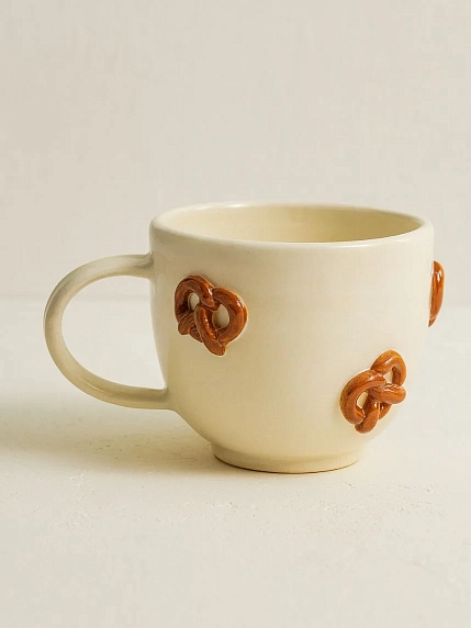 Кружка ручной работы Ловетанн керамика «Крендельки», керамика, 300 мл, фото 2.