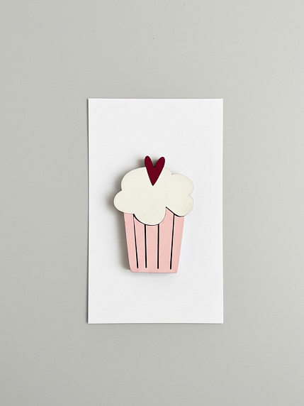 Бирка для подарка на прищепке «Кекс», BOE, фото 1.