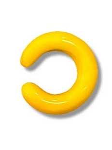 Кафф Лампджой глянцевый, стекло, светло-оранжевый