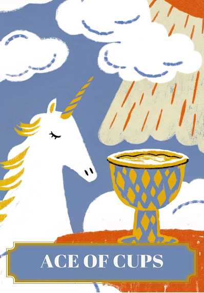 Открытка Таро Туз Кубков (Ace of Cups), фото 1.