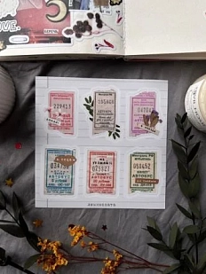 Стикерпак Лемниската «Билеты», 10,5 х 10,5 см