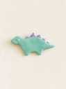 Брошь Радость Рядом «Динозаврик с шипами», полимерная глина, бирюзовая, превью фото 2