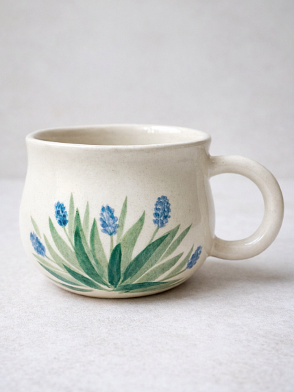 Кружка ручной работы Верба керамика «Мускари», керамика, 500 мл, фото 2.