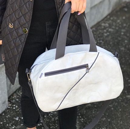 Сумка Ranzel Bags «Hunty White», тайвек, белая, фото 1.