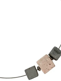 Чокер ручной работы «Бетонные кубики»