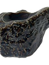 Тарелка ручной работы Камень Родонит VELES «Полночь Волшебства», фарфор