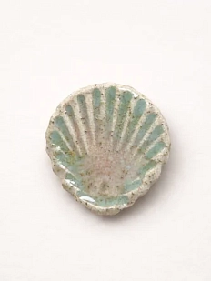 Брошь ручной работы «Ракушка», Partala ceramics